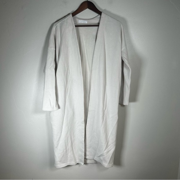 Oak and Fort White Open Front Long Cardigan - Picture 1 of 4